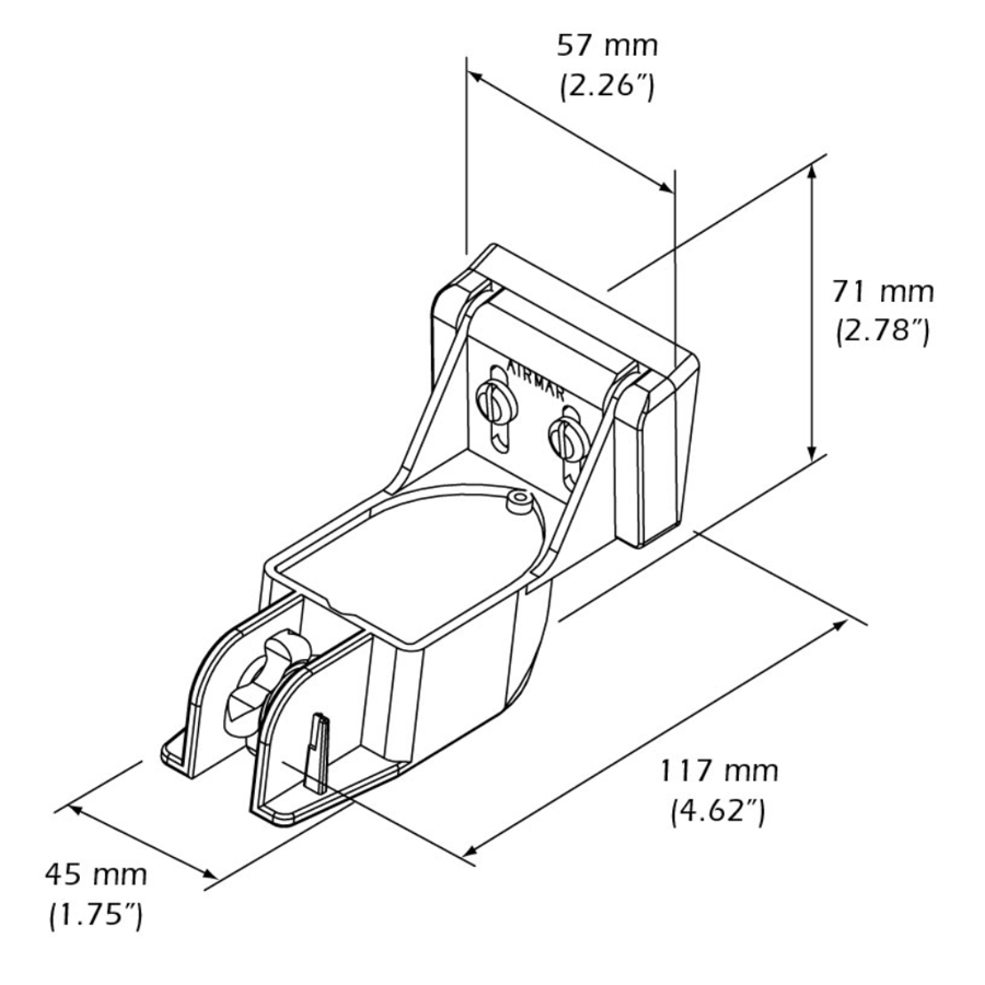 AIRMAR P32 TRIDUCER® Multisensor/CW Transom Mount | SailRACE